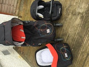 Baby GoGo integrated pram/car seat/moses basket system for sale